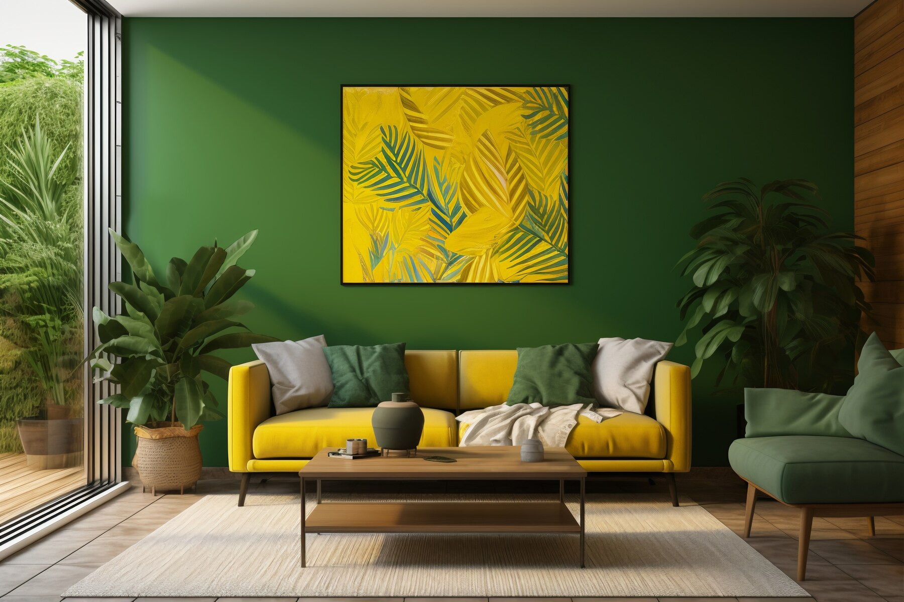 sofa living room decorated with brazilian folklore design 23 2150794217