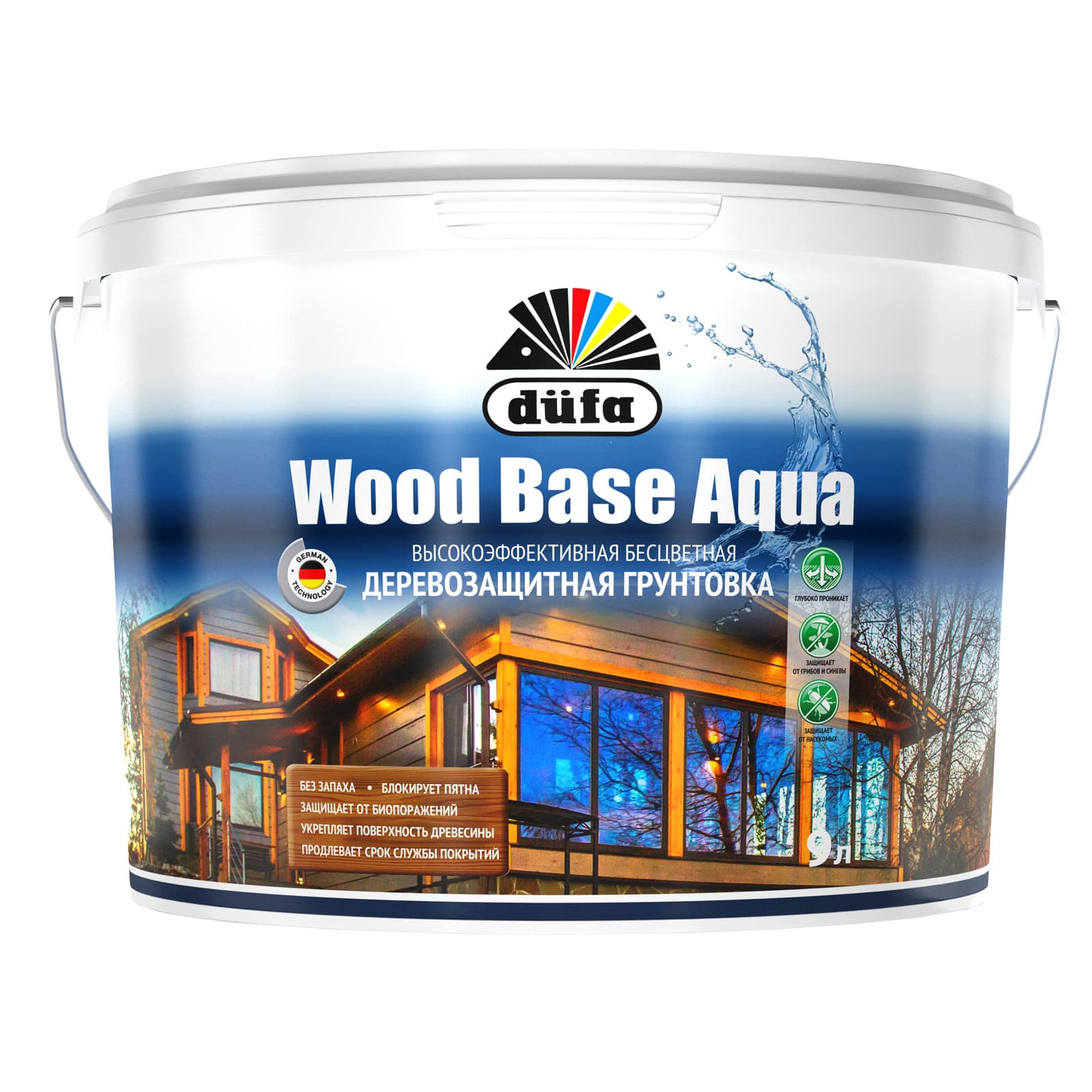 Блокирующая деревозащитная грунтовка для древесины düfa WOOD BASE AQUA